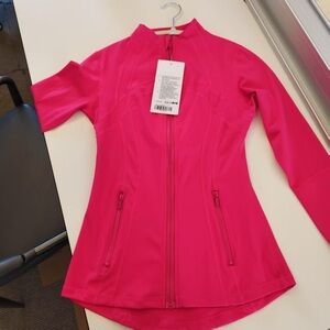 Lululemon Athletica Vibrant Hot Pink Full-Zip Utility Define Jacket Size 2